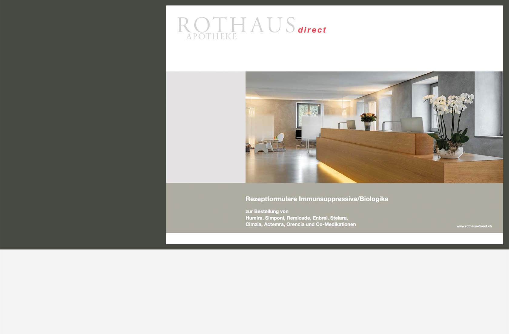 Rezeptblock - Grafikdesign für Rothaus Direct Versandapotheke Meilen