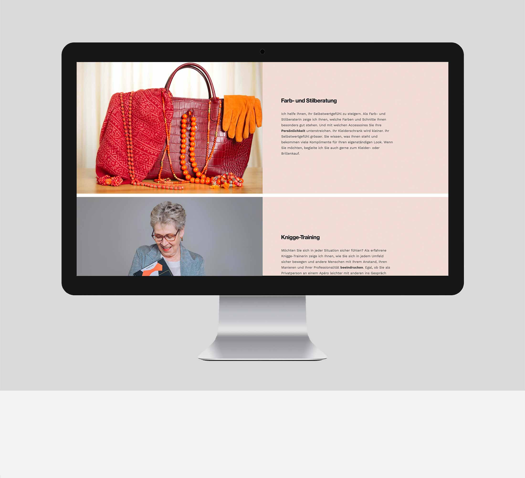 Webdesign Onepager für Autentica - Susanne Zumbühl - Life-Coach Meilen