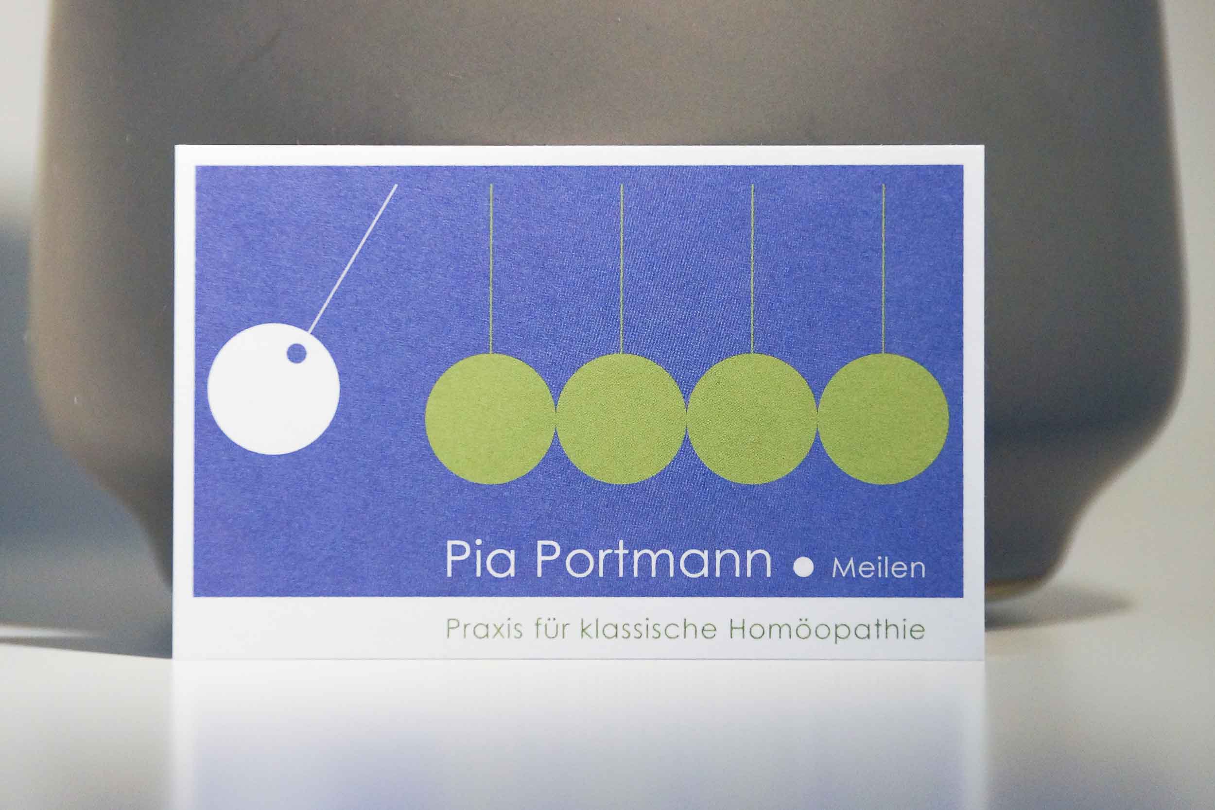Logo und Visitenkarte Pia Portmann